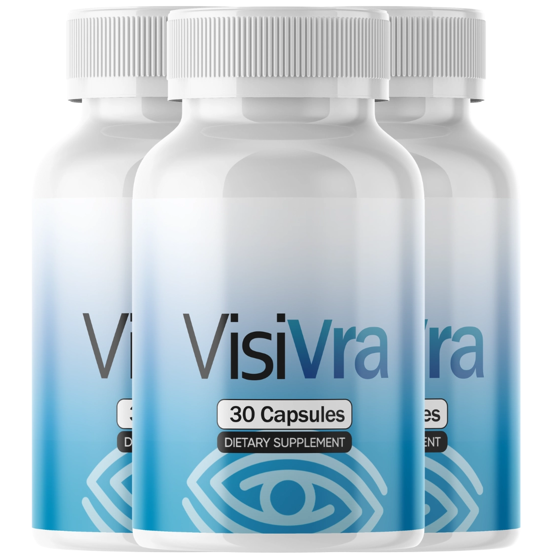 Visivra® eye health and vision support supplement — 3 bottle pack, 30 capsules each